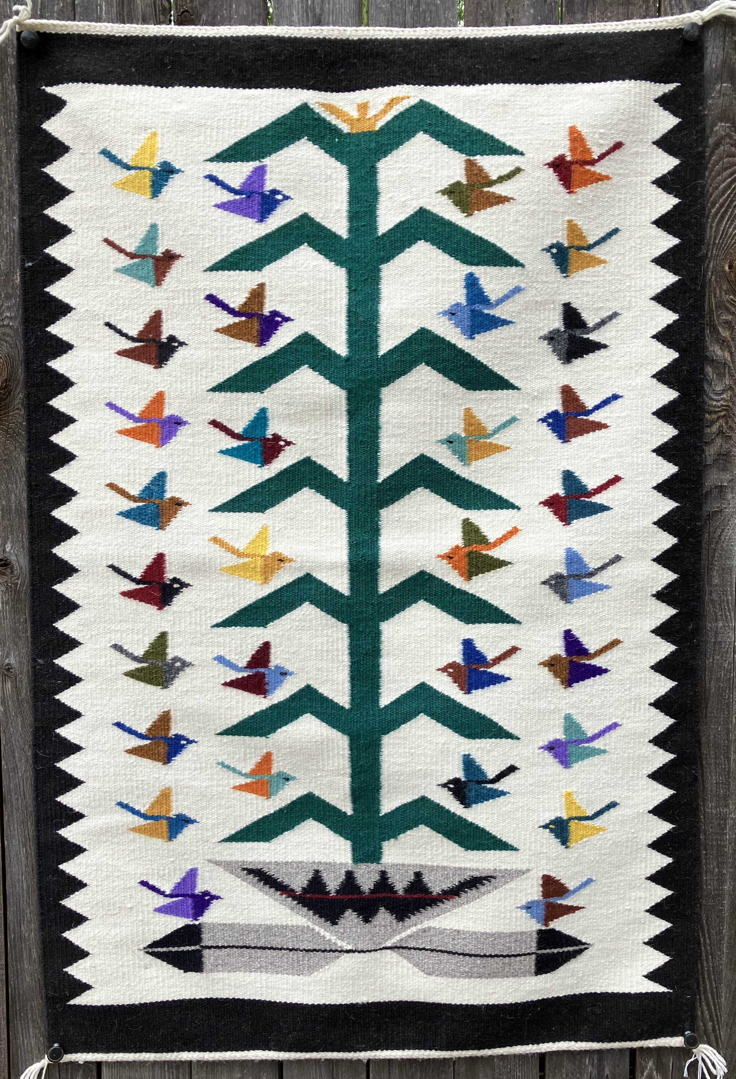 | Wenora Joe | Navajo Tree of Life Weaving or Rug | Penfield Gallery of Indian Arts | Albuquerque, New Mexico